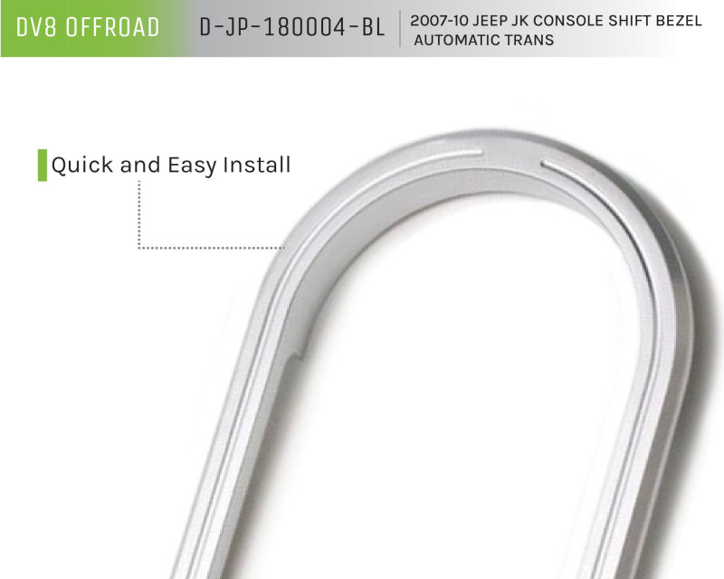 Jeep Wrangler Interior Trim Bezel - DV8 Offroad - Console Shift - Silver - `07-`18